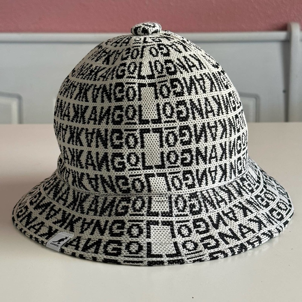 Kangol bucket hat  jacq casual logo all over size small